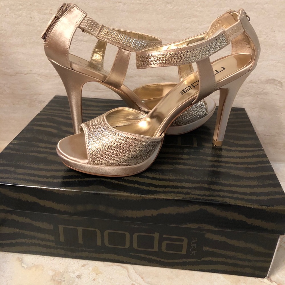 Gold heels
